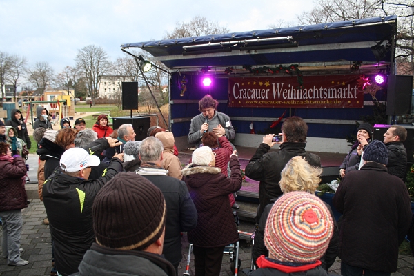 Chris Roberts auf dem Cracauer Weihnachtsmarkt